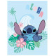 Couverture polaire Stitch aloha Disney 110x150cm