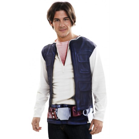 Camiseta Star Wars Han Solo hiperrealista