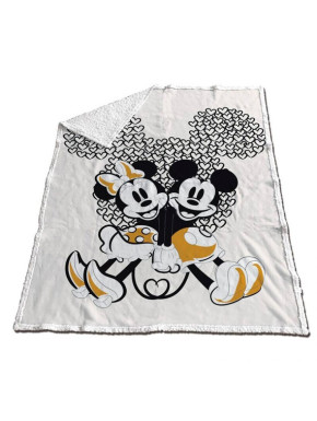 Manta Sherpa Mickey y Minnie Disney 130 x 170