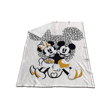 Manta Sherpa Mickey y Minnie Disney 130 x 170