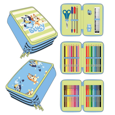 TROUSSE À CRAYONS BLUEY AVEC ACCESSOIRES