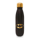 Botella metálica Logo Batman negro y dorado