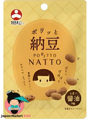 Snack de Natto Asahimatsu sabor salsa de soja 14g