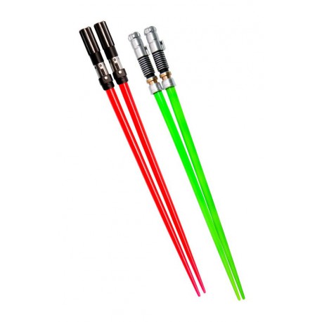 Duo palillos sable laser Luke y Vader