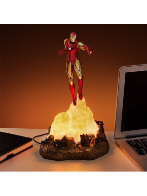 Lámpara Diorama Iron Man Volando 18 Cm