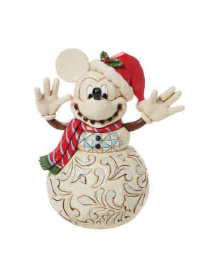 Figura Decorativa Muñeco De Nieve Mickey
