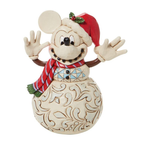 Figura Decorativa Muñeco De Nieve Mickey