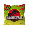 Almofada para automóvel com logótipo de precaução quadrado Jurassic Park