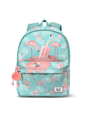 Mochila Oh My Pop! Turquesa Flamenco helado