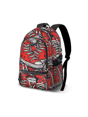 Mochila Zapatillas Estilo Urbano Rojo