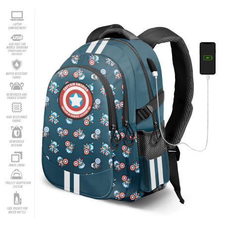 Sac à dos Captain America bleu