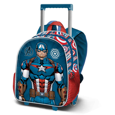 Mochila trolley infantil Capitán América Azul