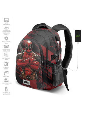 Mochila Deadpool Rojo