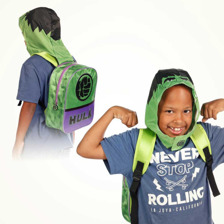 Mochila infantil Hulk Verde