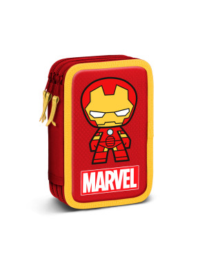 Estuche plumier Iron Man Rojo