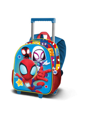 Mochila trolley infantil Spiderman Azul