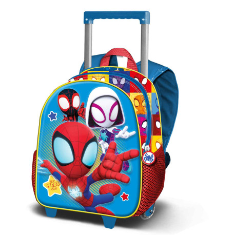 Mochila trolley infantil Spiderman Azul
