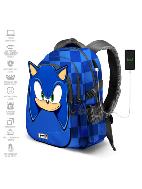 Mochila Sega-Sonic Azul