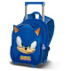 Sac à dos trolley pour enfants Sonic Blue