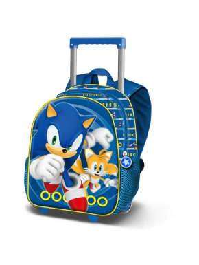 Mochila trolley infantil Sega-Sonic Azul