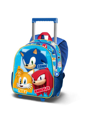 Mochila trolley infantil Sega-Sonic Azul