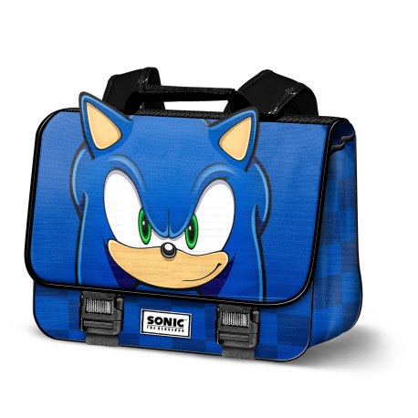 Cartera escolar Sega-Sonic Azul