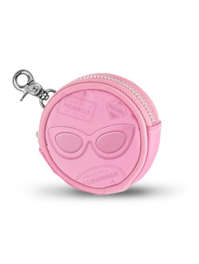 Porte-monnaie à lunettes Barbie rose