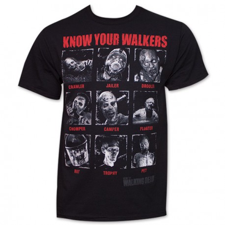 T-Shirt Walking Dead Connaître Votre Marcheurs