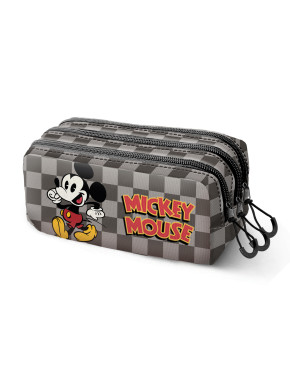 Estuche Mickey Mouse Gris