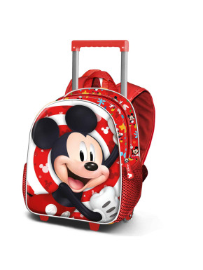 Mochila trolley infantil Mickey Mouse Rojo