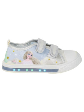 ZAPATILLA LONETA SUELA PVC CON LUCES ALGODÓN FROZEN