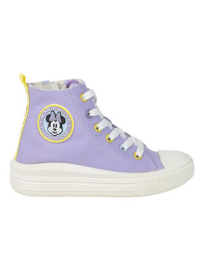 MINNIE HIGH TOP CANVAS PVC SOLE TRAINER