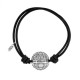 Bracelet Silver and Rubber Star Wars Death Star