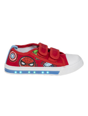 ZAPATILLA LONETA SUELA PVC CON LUCES ALGODÓN AVENGERS