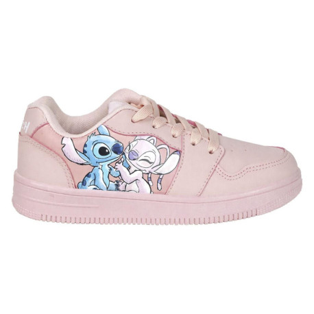 Zapatilla deportiva rosa Stitch y Angel