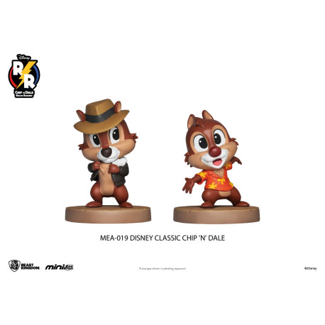 Set 2 Figuras Mini Egg Attack Disney Chip Y Chop