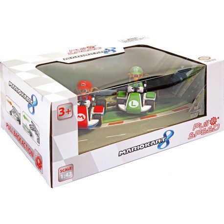 Set 2 cars rope Mario Kart 8 Mario & Luigi