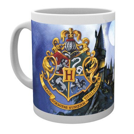 Taza Harry Potter Hogwarts blue