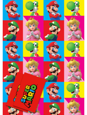 Papel De Regalo Plegado Super Mario