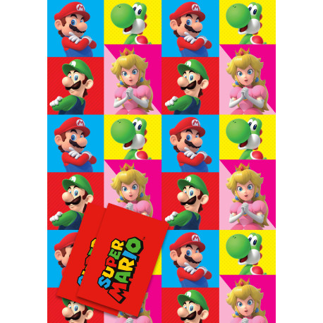 Papel De Regalo Plegado Super Mario