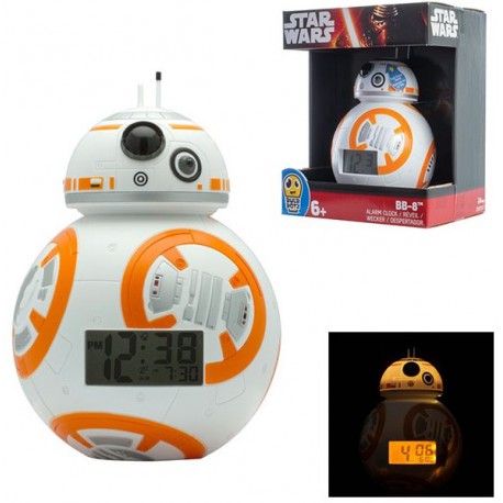 Despertador con luz BB-8 10 cm