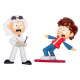 Retour vers le futur Doc et Marty 3D Stickers muraux