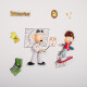 Retour vers le futur Doc et Marty 3D Stickers muraux