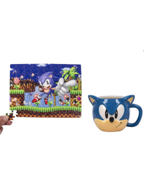 Tasse et puzzle 3D Sonic The Hedgehog