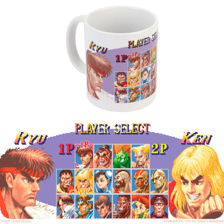 Taza Street Fighter Player Select