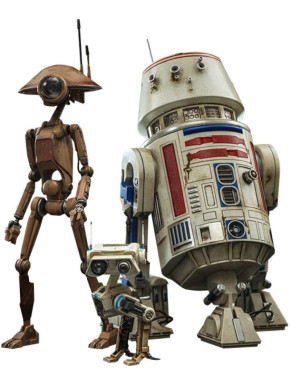 Figuras R5-D4, Pit Droid y BD-72 Star Wars