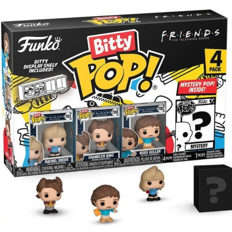 Friends Pack de 4 Figuras Bitty POP! Vinyl PDQ (EMEA) 2,5 cm