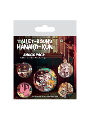 Jeu de 5 badges de personnages de Hanako-kun