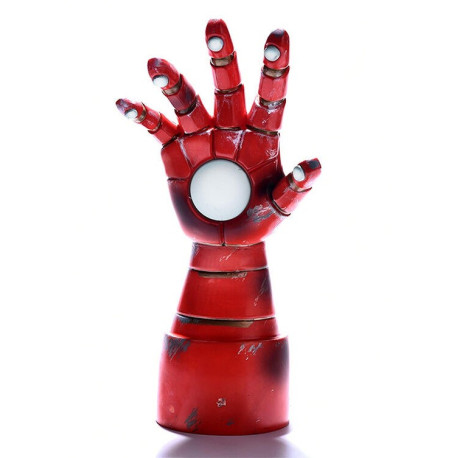 Lámpara de mesa 3D Guantelete de Iron Man 35,6 cm