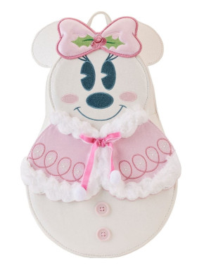 Mini Mochilas Minnie Mouse muñeco de nieve pastel